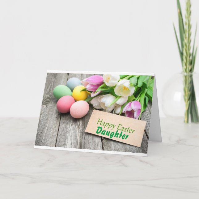 CARTÃO FELZ PASCOA **FILHA** ESPERO QUE SEJA PLACA ESPECI (Frente)