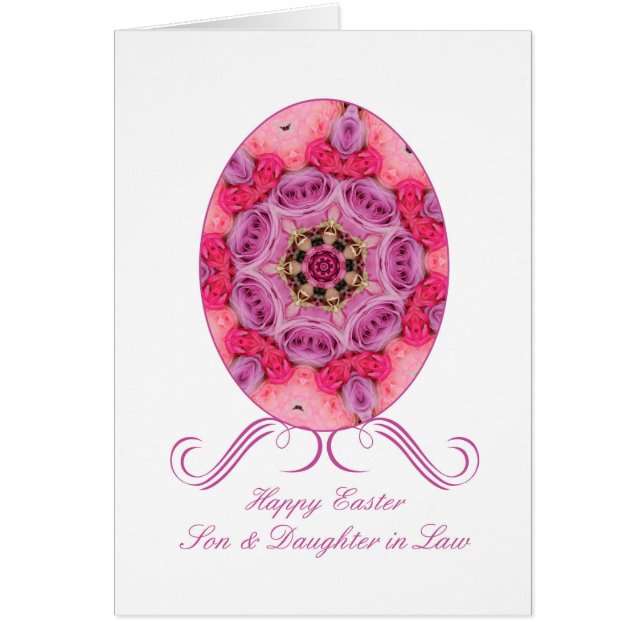 Cartão Felz pascoa Filho e Esposa (Frente)