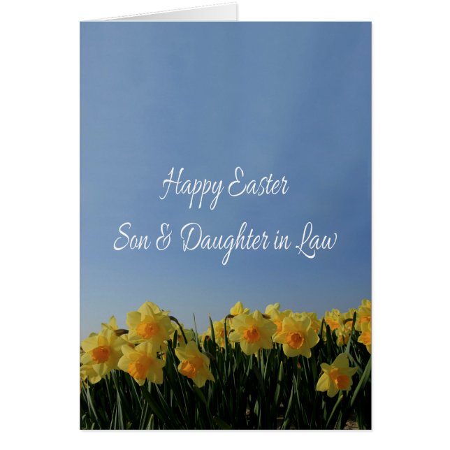 Cartão Felz pascoa Filho e Esposa (Frente)