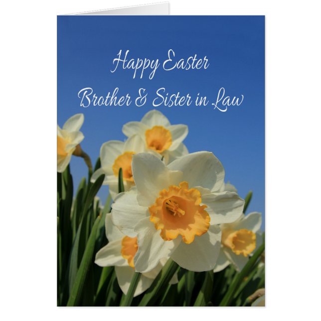 Cartão Felz pascoa Irmão e Esposa (Frente)