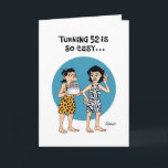 Cartão Female 52nd Birthday Greeting Card<br><div class="desc">Funny 52nd Birthday Greeting Card for a woman celebrating 52 years on earth</div>