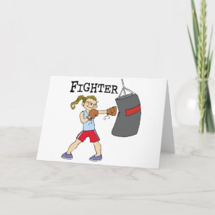 Cartão Female Boxer