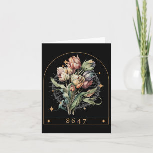 Cartão Feminista Floral 8647 Anti-Trump Human Rights Engr