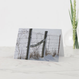 Cartão Fences & Snow