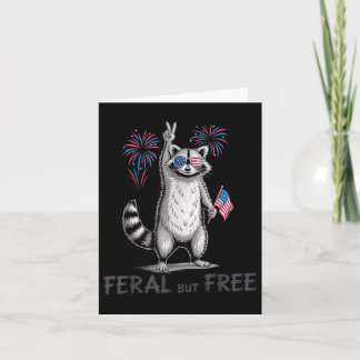 Cartão Feral &amp; Sinalizador Livre Dos Eua 4 De Julho F