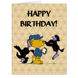 Cartão Ferald & The Pesky Crows Aniversário Card