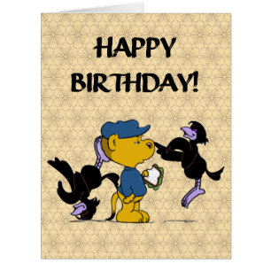 Cartão Ferald & The Pesky Crows Aniversário Card