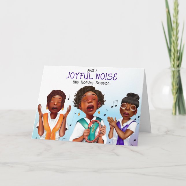 Cartão Feriado Africano Americano de Cantores (Frente)