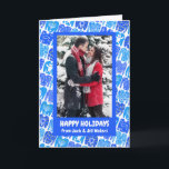 Cartão Feriado CLIENTE Divertido Ugly Hanukkah Doadores<br><div class="desc">Personalize este cartão adicionando sua própria foto e texto sobre o fundo bonito. Procure mais cores e designs no meu compro ou me avise se você quer algo personalizado. Obrigados para comprar comigo!</div>