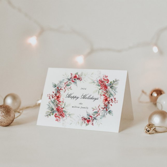 Cartão Feriado de Feriado de Aquarela, Feriado de Feriado (Criador carregado)