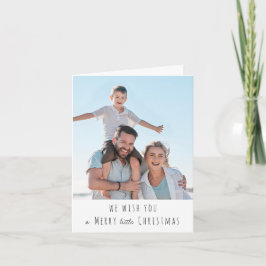 Cartão Feriado de Foto de Natal em feliz