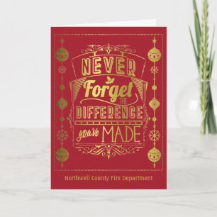 Cartão Feriado de Funcionarios de Feliz Natal