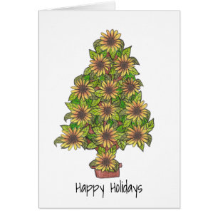 Cartão Feriado de Girassol