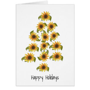 Cartão Feriado de Girassol