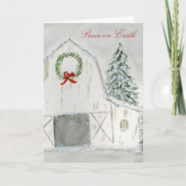 Cartão Feriado de inverno pacífico (Frente)