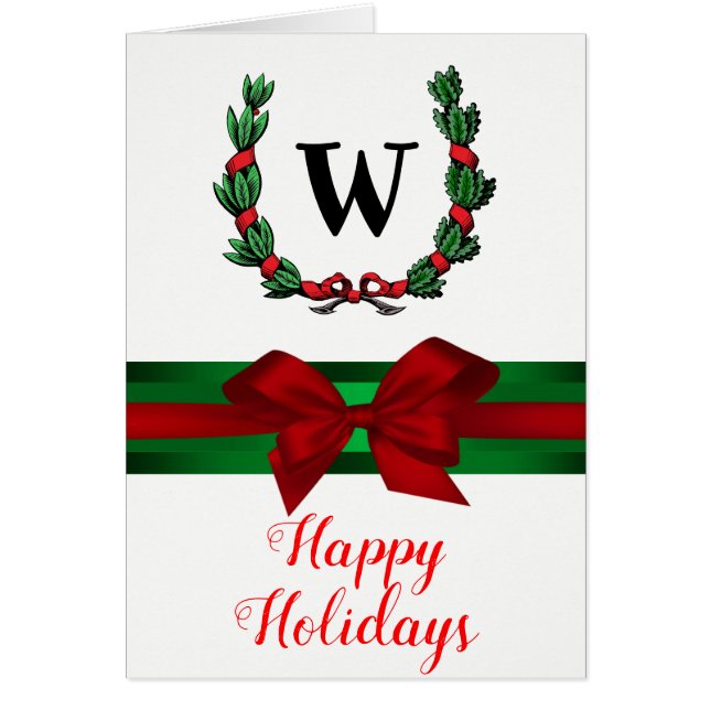 Cartão Feriado de Natal BW - Wide Skyline Etch NYC (Frente)