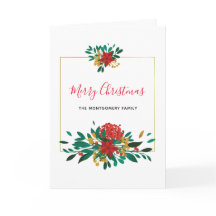 Feriado de Natal Verde e Dourado Moderno