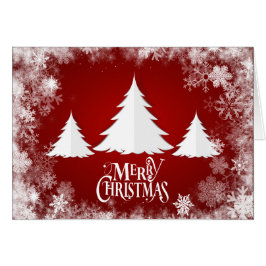 Cartão Feriado do Natal - árvores do "Feliz Natal"