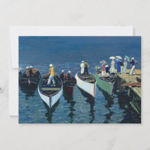 Cartão Feriado no Hudson George Luks