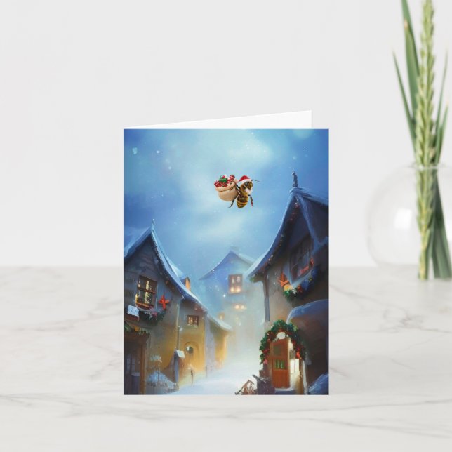 Cartão Feriados De Abelhas. (Frente)