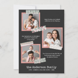 Cartão Feriados de Scrapbooking | Ano de revisão 3 fotogr