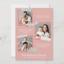 Cartão Feriados de Scrapbooking | Ano de revisão 3 fotogr