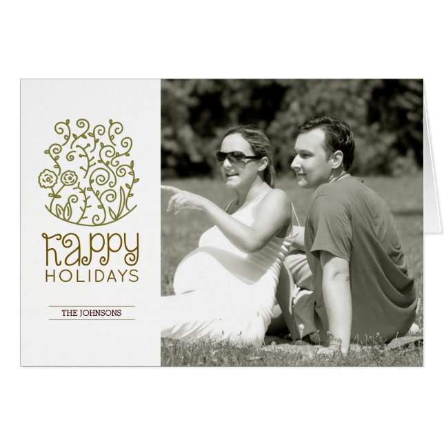 Cartão feriados felizes (Frente Horizontal)