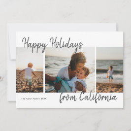 Cartão Feriados Felizes de Script do Feriado de Fotografi