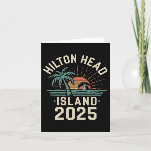 Cartão Férias 2025 Ilha Hilton Head Família Amigos Tr