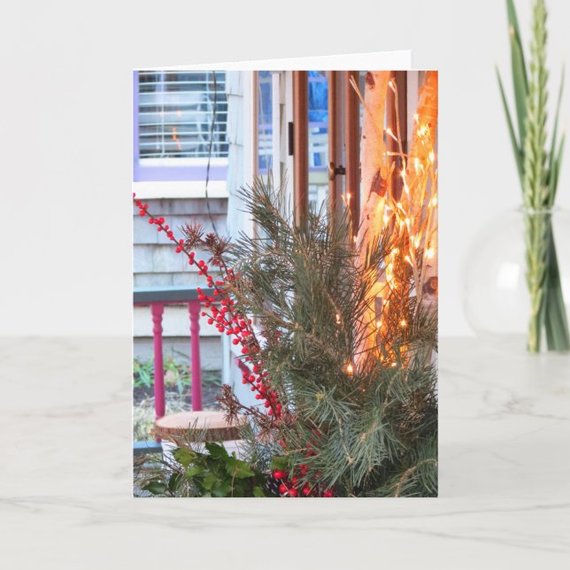 Cartão Férias Bagas e Luzes - Martha's Vineyard (Frente)