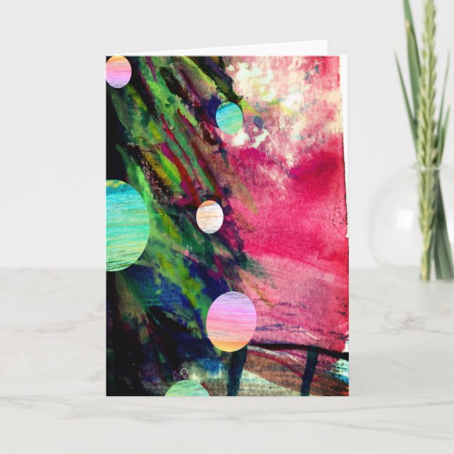 Cartão Férias da Árvore de Natal Jubilante (Frente)