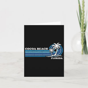 Cartão Férias da família Retro Vintage na Florida Cocoa B