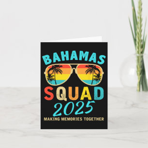 Cartão Férias das Bahamas 2025 Matchin de Amigos da Famíl