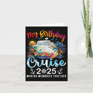 Cartão Férias De Aniversário No Meu Cruise Navio No Anive