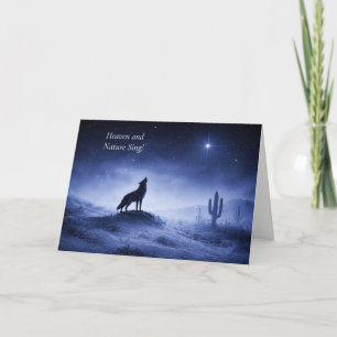Cartão Férias de Natal Paisagem do Deserto do Sudoeste