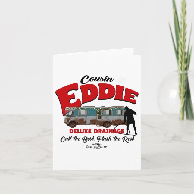 Cartão Férias de Natal Primo Eddie Deluxe Drenagem (Frente)