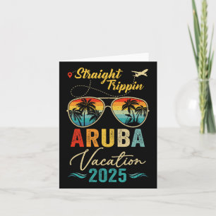Cartão Férias de Verão em Família na Aruba 2025 Straight