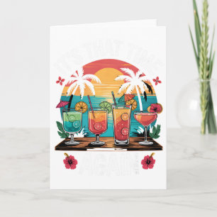 Cartão Férias de verão tropical da ilha de Tails Caribe H