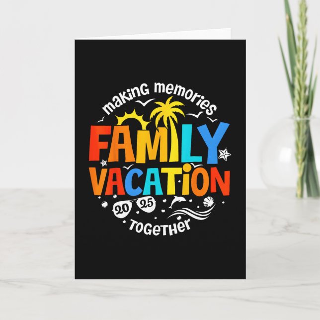 Cartão Férias em Família 2025 Criando Memórias Juntos Mat (Frente)