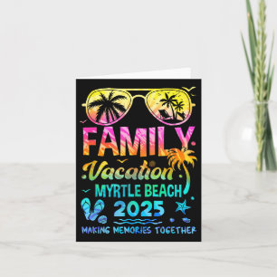 Cartão Férias em Família 2025 Myrtle Beach Lembrança Comb
