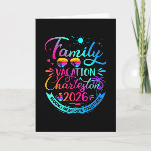 Cartão Férias em Família Charleston 2026 Presente de Palm