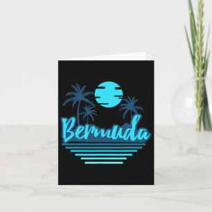 Cartão Férias em família em Bermuda Viagem Homens Mulhere