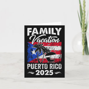 Cartão Férias em Família em Porto Rico 2025 Praia Verão