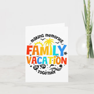 Cartão Férias Familiares 2025 Beach Matching Family Summe