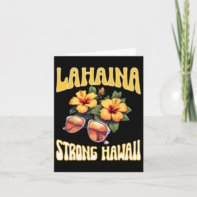 Cartão Férias Familiares Havaiana Lahaina Strong Maui Haw (Frente)