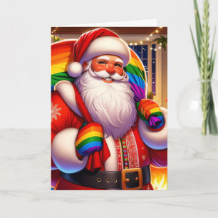 Cartão Férias Felizes Gay Presente/Gravação Personalizada