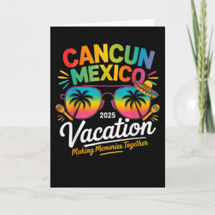 Cartão Férias na Praia de Cancun México 2025 Grupo de Via