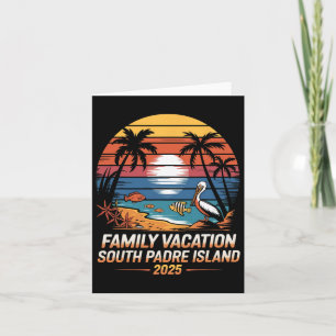 Cartão Férias na Praia do Texas Férias em Família South P
