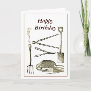 Cartão Ferramentas antigas