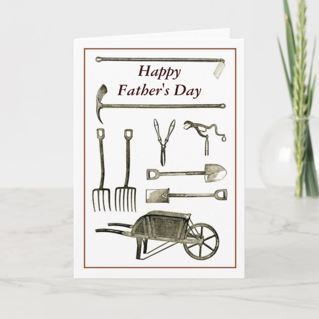 Cartão Ferramentas antigas (Frente)